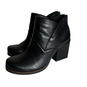 Kork Ease Korks Womens 7.5M Dyoma Ankle Boots Booties Block Heel Black